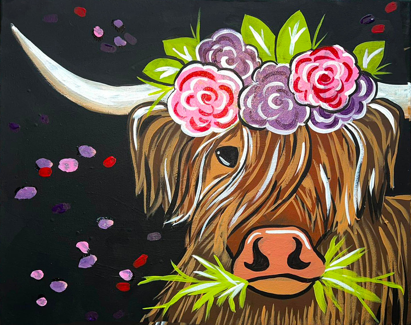 Floral Highland Fling: Paint & Sip Night