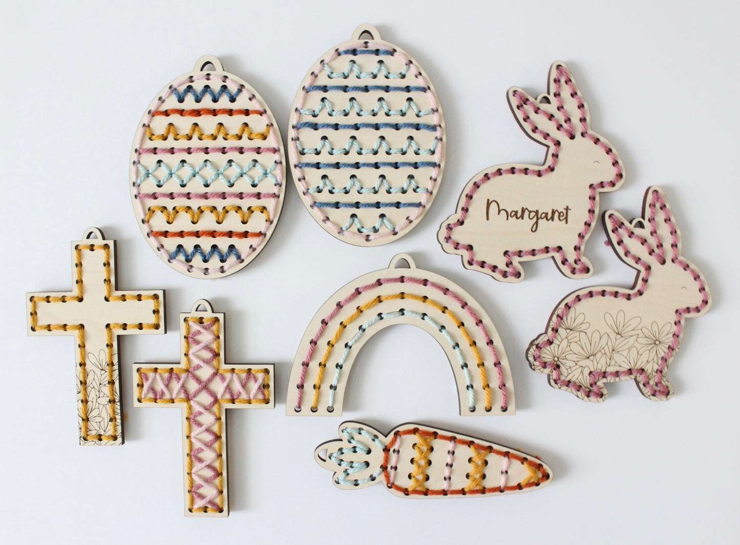 Easter-Themed Cardboard Yarn Lacing Workshop