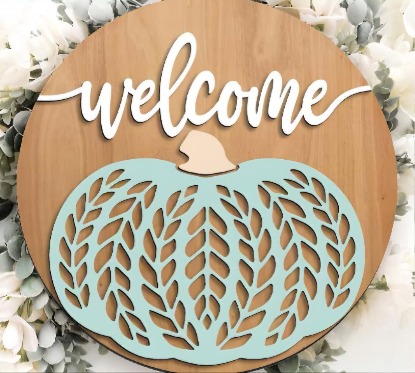 Welcome Pumpkin - Fall Door Sign Kit