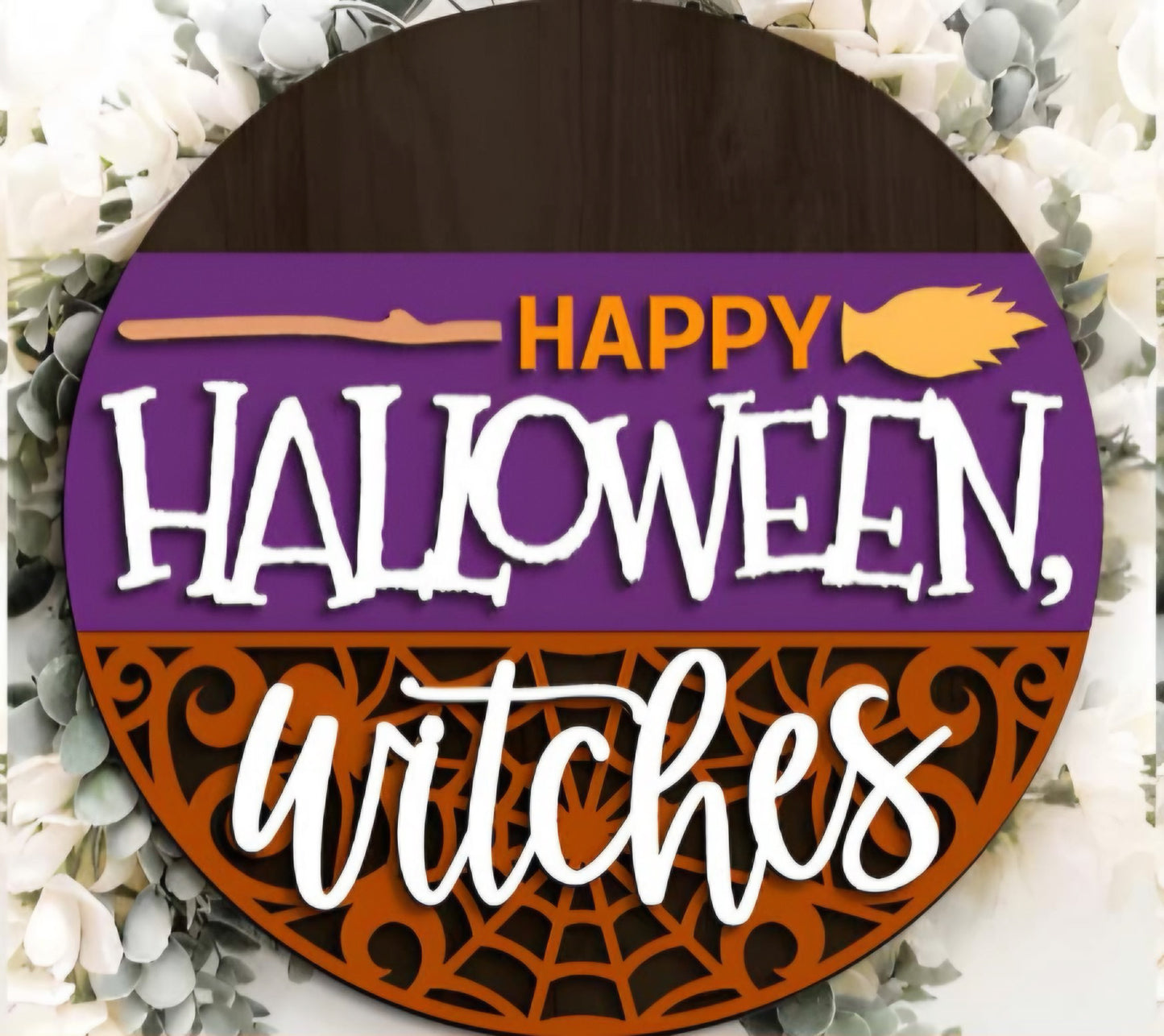 Happy Halloween, Witches - Door Sign Kit