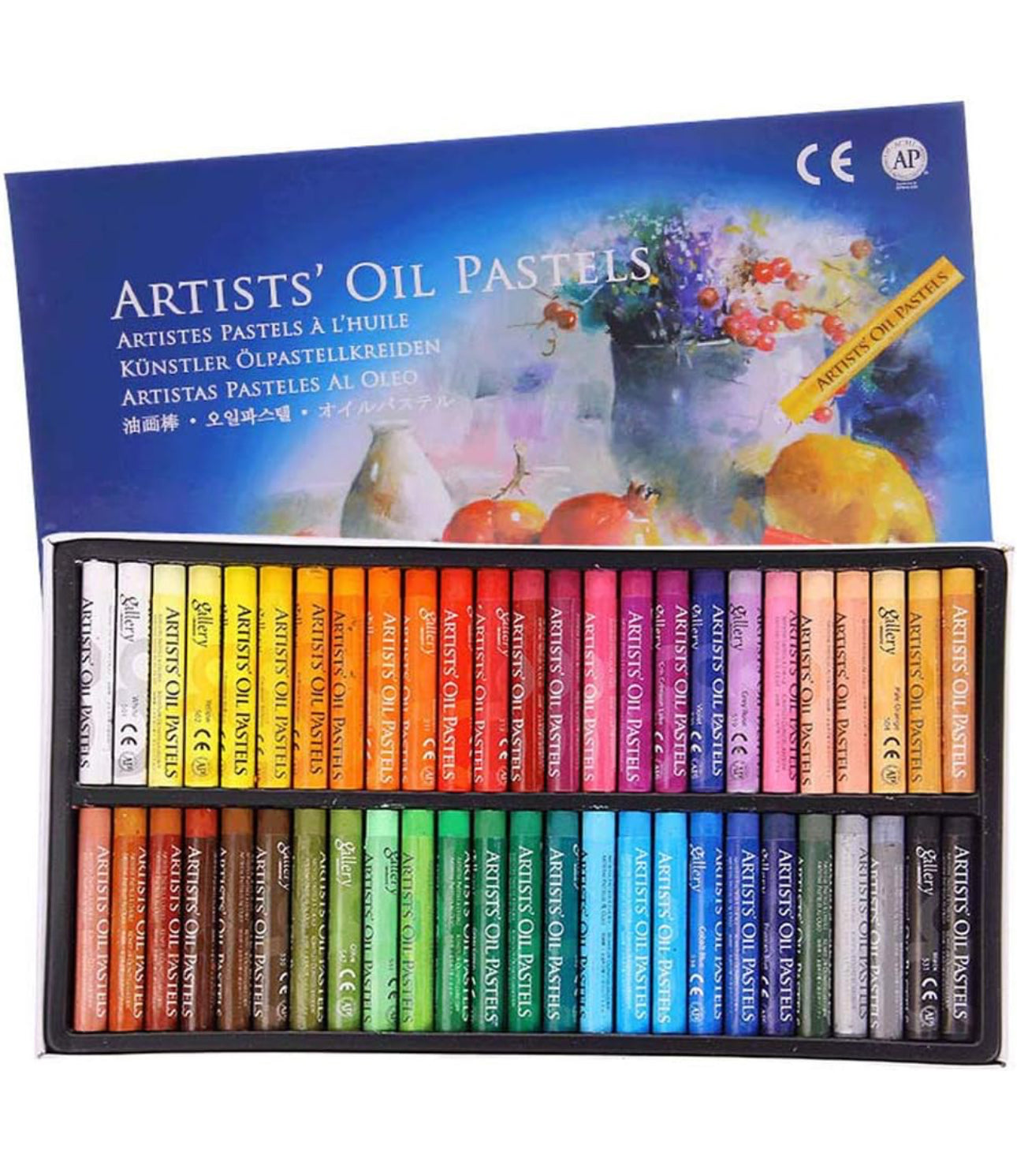 50-Color Oil Pastel Set