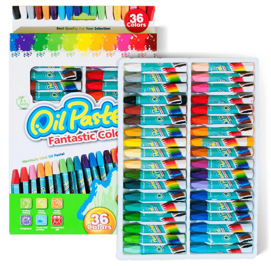 Assorted Oil Pastel Set - 36 Vibrant Colors